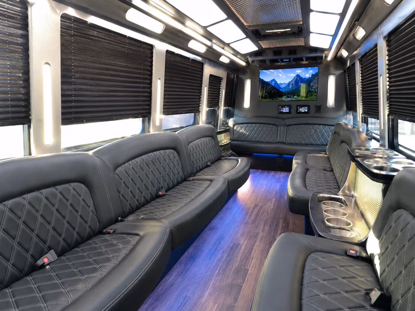 Spokane Valley Bachelor & Bachelorette Transportation party bus exterior