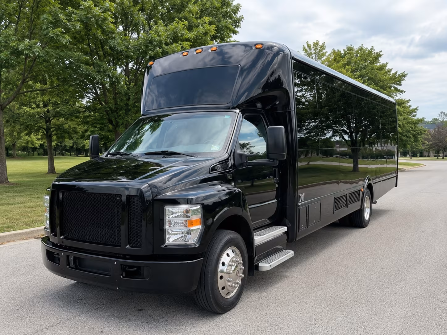 Spokane Valley Sporting Event Transportation party bus exterior