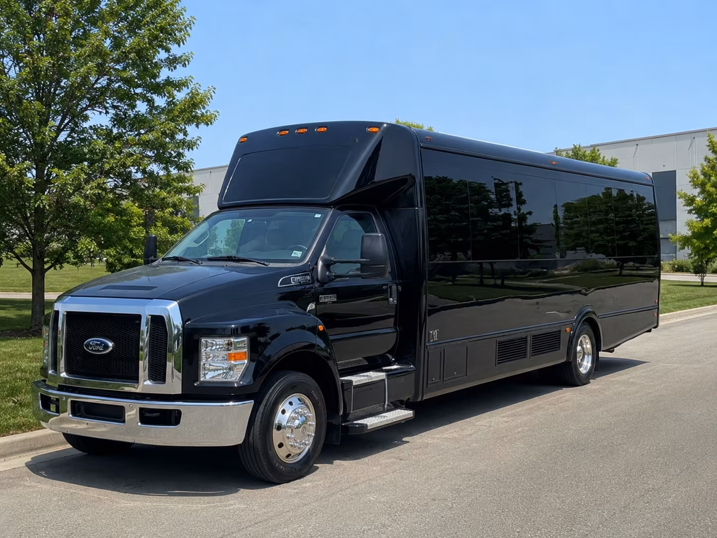 Spokane Valley Sporting Event Transportation party bus exterior