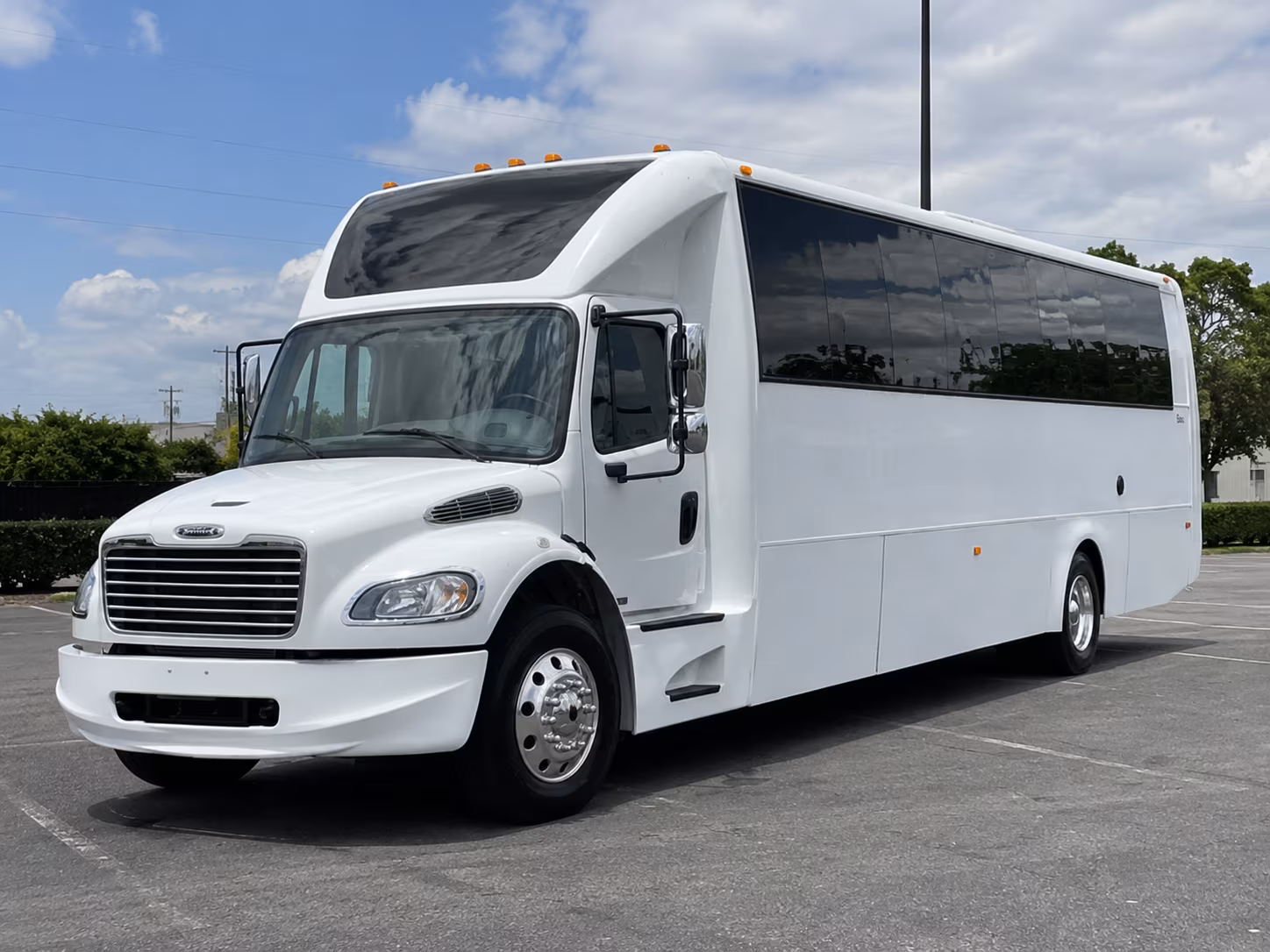 Spokane Valley Sporting Event Transportation party bus exterior
