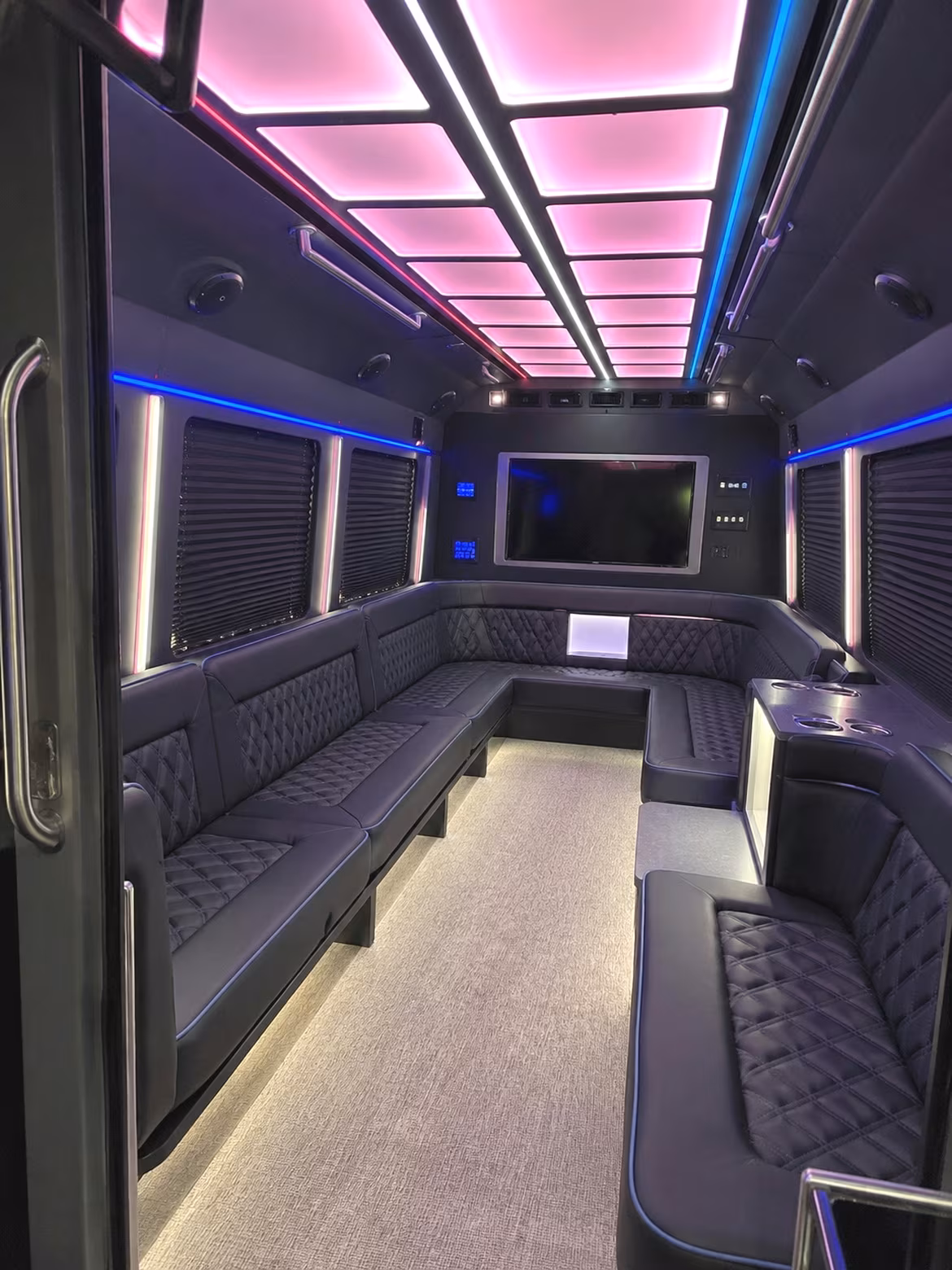 Spokane Valley Wedding Transportation onboard seating