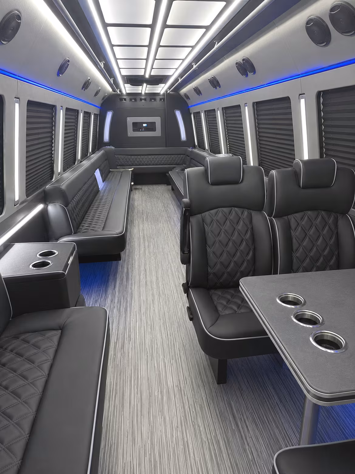 Spokane Valley Winery Tour & Pub Crawl Transportation party bus interior