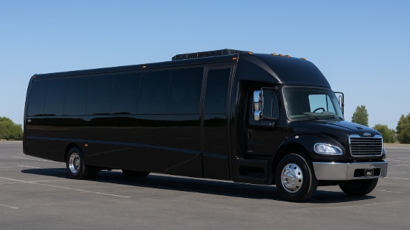 Exterior of Charter Bus Company Kennewick's 20 Passenger Party Bus in Kennewick