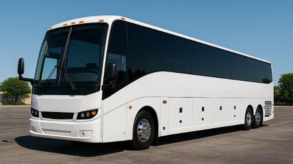 Exterior of Charter Bus Company Spokane Valley's 44 Passenger Charter Bus in Spokane Valley