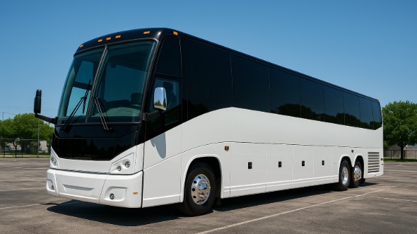 Exterior of Charter Bus Company Bellingham's 50 Passenger Party Bus in Bellingham